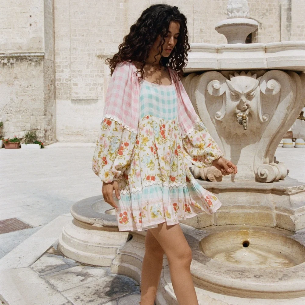 Spell Flora Tunic Patchwork Cottage core Dress